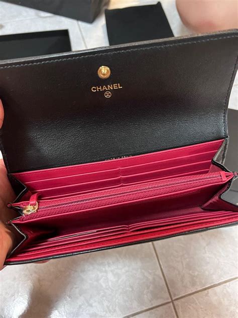 chanel 19 long flap wallet